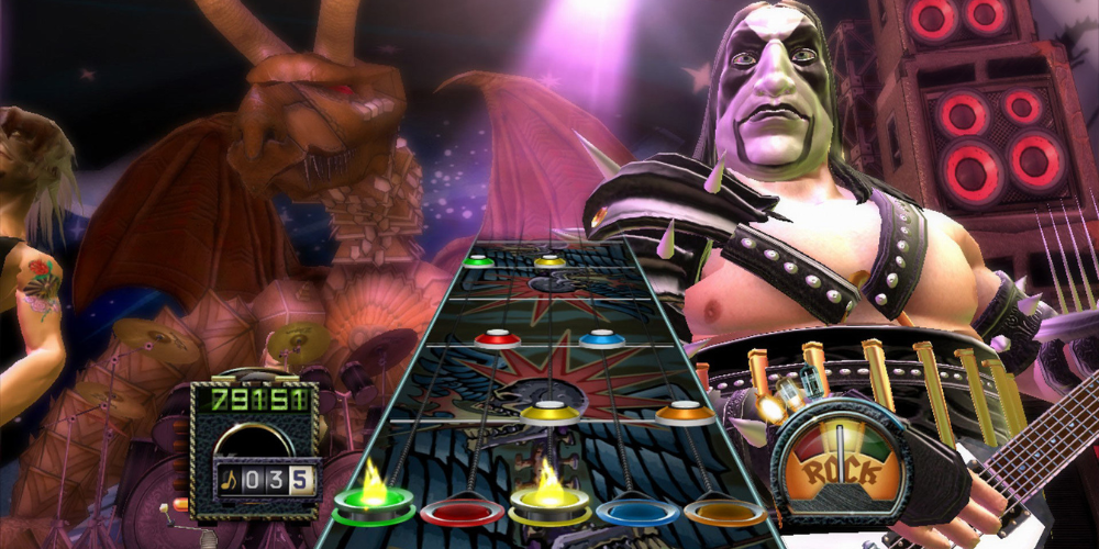 guitar hero gameplay